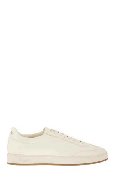 Shop Church's Largs - Suede And Deerskin Sneaker In Ivory