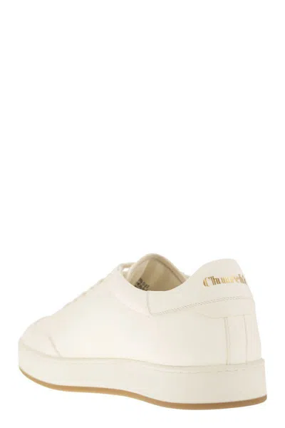 Shop Church's Largs - Suede And Deerskin Sneaker In Ivory
