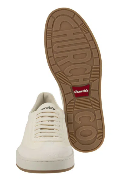 Shop Church's Largs - Suede And Deerskin Sneaker In White