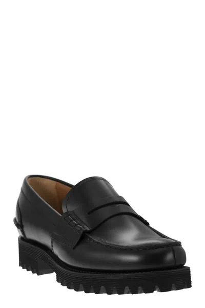 Shop Church's Pembrey T2 - Calfskin Moccasin In Black