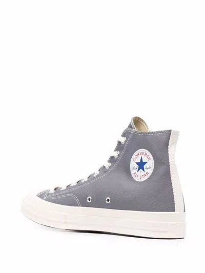 Shop Comme Des Garçons Play Sneakers With Heart In Grey