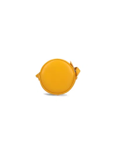 Courrèges Reedition Circle Mini Bag In Yellow