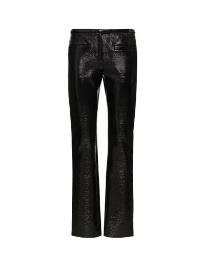 Shop Courrèges Trouser In Black