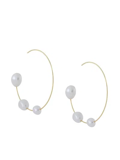 Shop Cult Gaia Earrings In Pearl