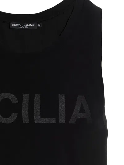 Shop Dolce & Gabbana 're-edition S/s 2003' Tank Top In Black