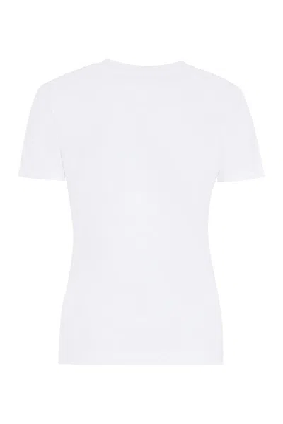 Shop Dolce & Gabbana Cotton Crew-neck T-shirt In White
