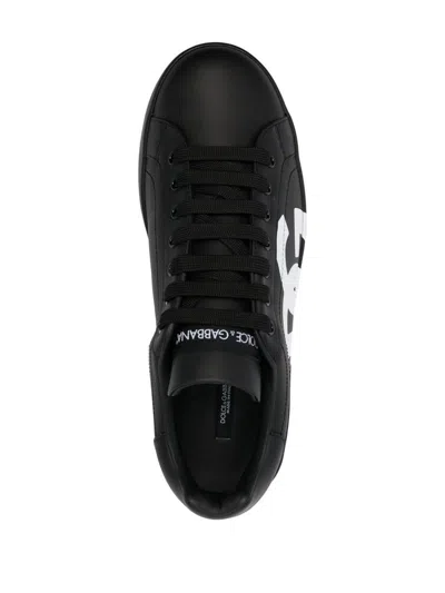 Shop Dolce & Gabbana Portofino Sneakers In Black