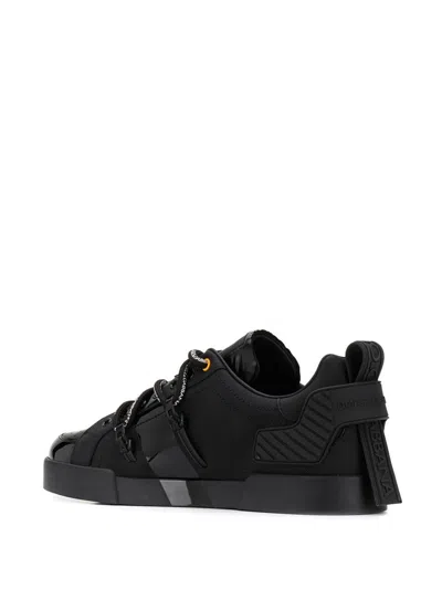 Shop Dolce & Gabbana Portofino Sneakers In Black