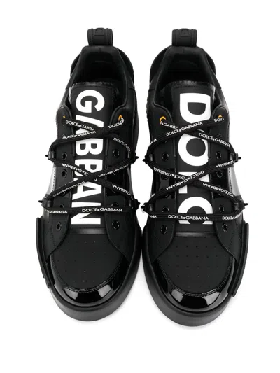 Shop Dolce & Gabbana Portofino Sneakers In Black