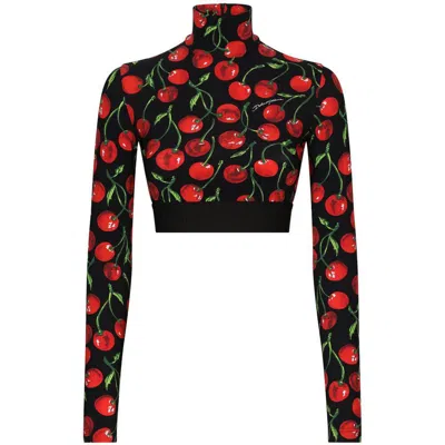 Shop Dolce & Gabbana Sweaters In Black/red