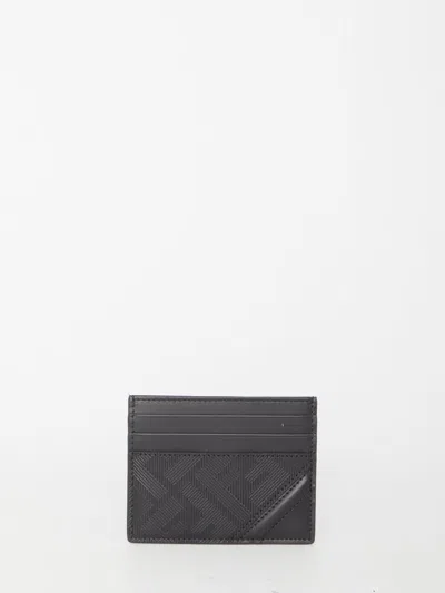 Shop Fendi Shadow Diagonal Cardholder In Black