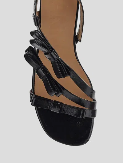 Shop Ganni Sandals In Black