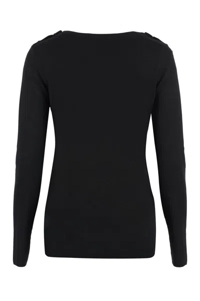 Shop Gucci Cashmere Sweater In Black