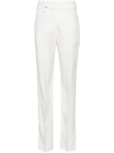 Shop Jacquemus Tibau Pants Clothing In White