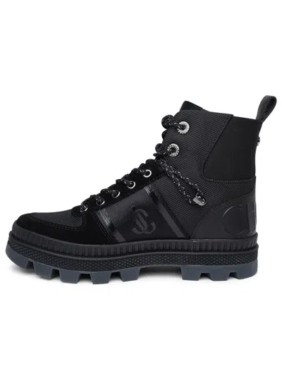 Shop Jimmy Choo Black Leather Blend Boot