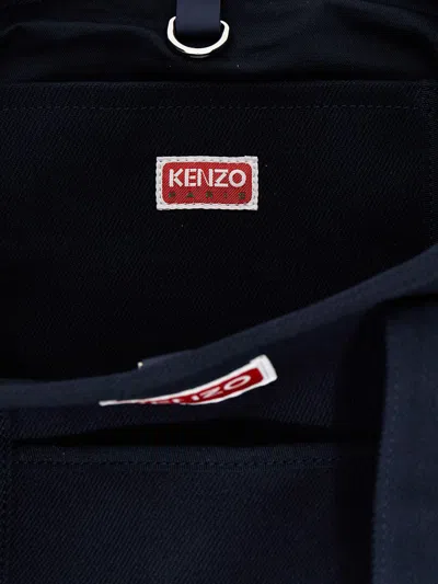 Shop Kenzo 'boke Flower' Shopping Bag In Blue