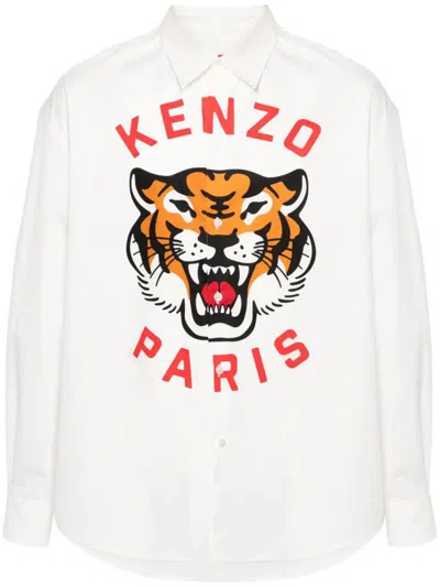 Shop Kenzo Lucky Tiger Shirt Clothing In White