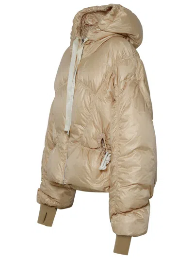 Shop Khrisjoy 'khris Cloud' Sand Nylon Down Jacket In Beige