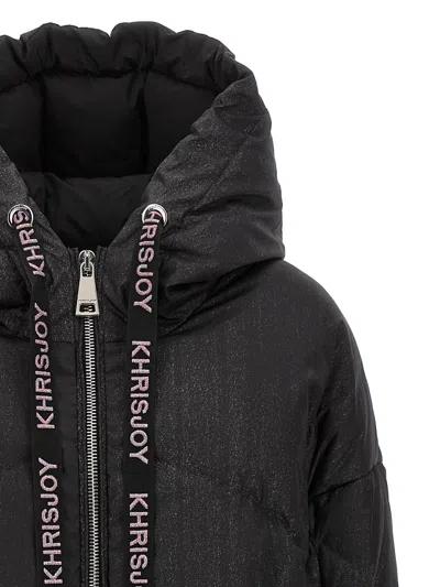 Shop Khrisjoy 'puff Khris Iconic Glitter' Down Jacket In Black