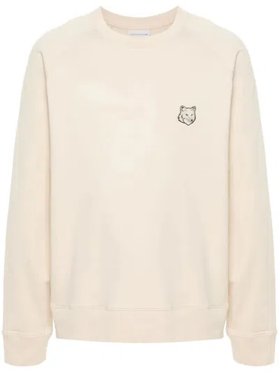 Shop Maison Kitsuné Fox Crewneck Sweatshirt Clothing In White