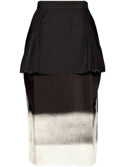 Shop Maison Margiela Trompe L`oeil Skirt Clothing In Black