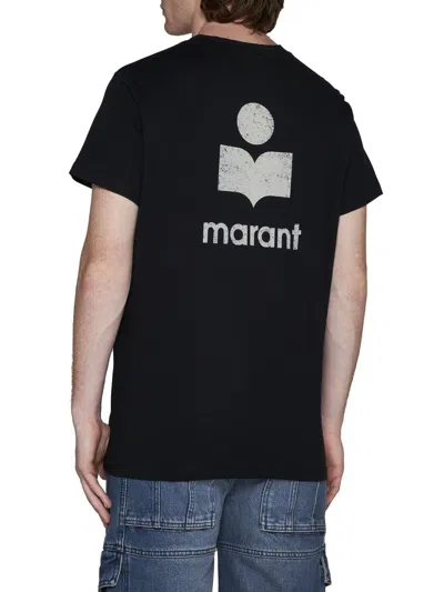 Shop Isabel Marant Marant T-shirts And Polos In Black/ecru