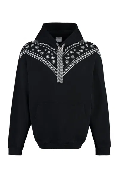 Shop Marcelo Burlon County Of Milan Hooded Sweatshirt In Black