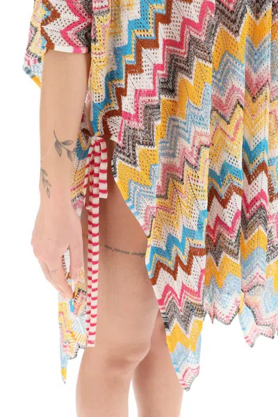 Shop Missoni Multicolor Knit Poncho Cover-up