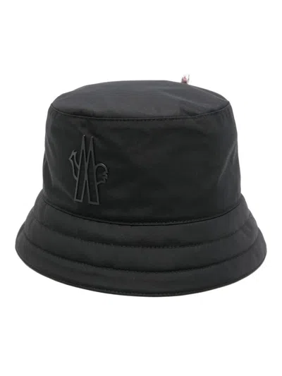 Shop Moncler Bucket Hat Grenoble Accessories In Black