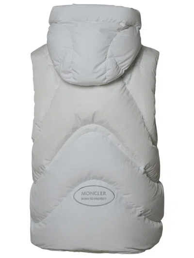 Shop Moncler Cassenoix' White Nylon Vest
