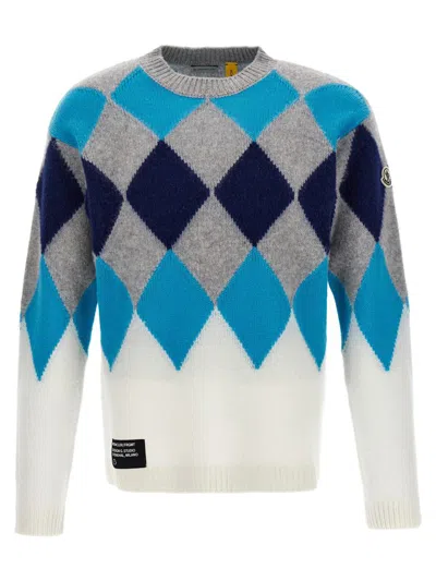 Shop Moncler Genius Logo Sweater In Multicolor
