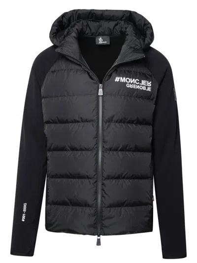 Shop Moncler Grenoble Black Polyester Blend Sweatshirt