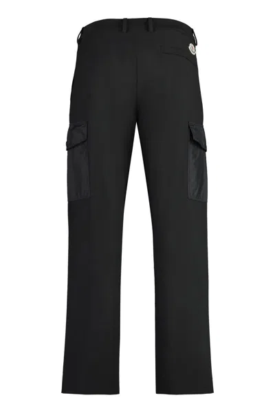 Shop Moncler Technical Fabric Pants In Black