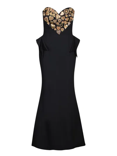 Shop Moschino Dresses In Black