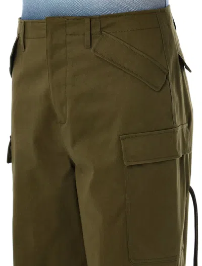 Msgm Cargo Pants In Military Green