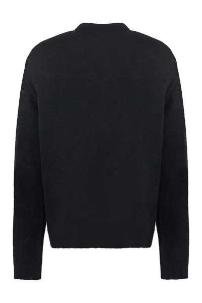 Shop Our Legacy Alpaca Knit Cardigan In Black