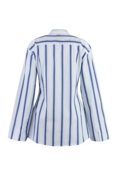 Our Legacy Daisy Striped Button-up Shirt In Blue