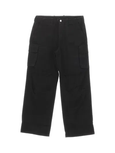 Shop Our Legacy Trousers In Black Canvas