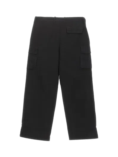 Shop Our Legacy Trousers In Black Canvas