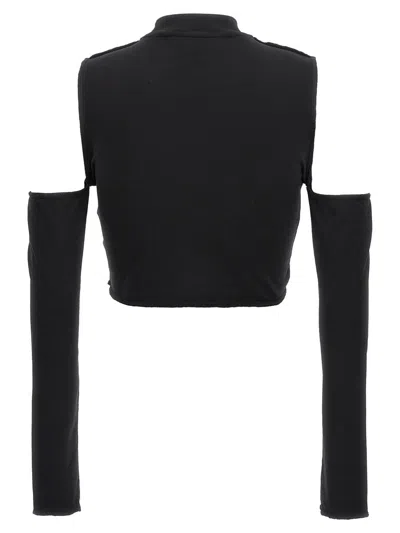 Shop Palm Angels Top Cut Out In Black