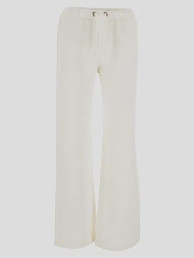 Shop Parajumpers Trousers In Off-white