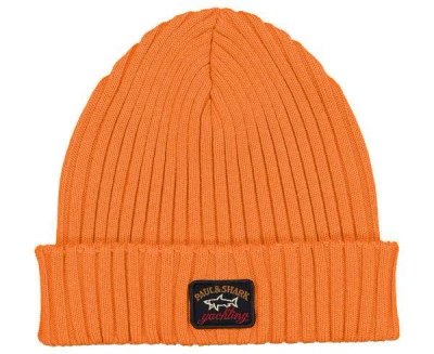 Shop Paul & Shark Hat In Yellow & Orange