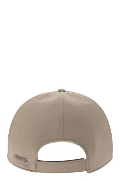 Peserico Men's Fabric Baseball Cap In Beige
