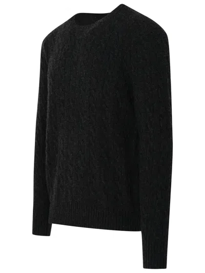 Shop Polo Ralph Lauren Grey Cashmere Blend Sweater