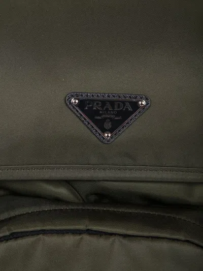 Shop Prada Backpacks In Beige
