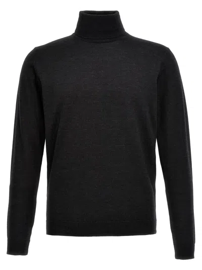 Shop Roberto Collina Merino Turtleneck Sweater In Gray