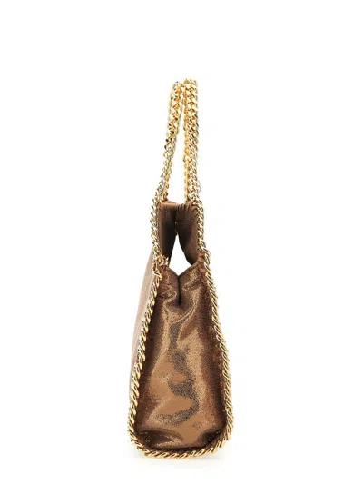 Shop Stella Mccartney "falabella" Mini Bag In Bronze