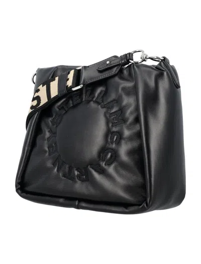 Shop Stella Mccartney Padded Mini Crossbody Bag In Black