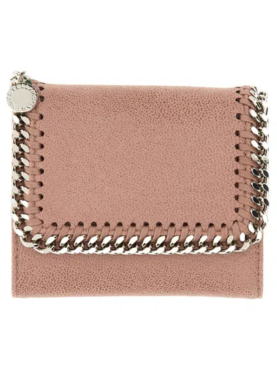 Shop Stella Mccartney Wallet "falabella" Small In Pink