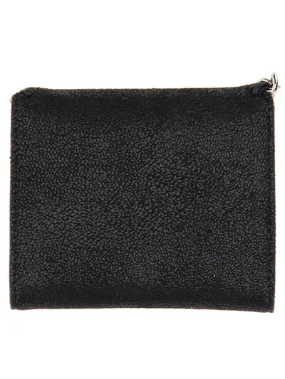 Shop Stella Mccartney Wallet "falabella" Small In Black